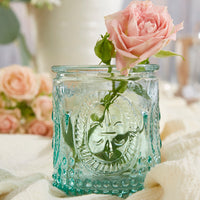 Thumbnail for Vintage Blue Glass Tea Light Holder (Set of 8) Alternate Image 2, Kate Aspen | Tealight/Votive Holder
