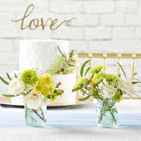 Thumbnail for Vintage Blue Glass Tea Light Holder (Set of 8) Alternate Image 4, Kate Aspen | Tealight/Votive Holder