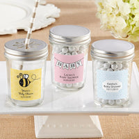 Thumbnail for Personalized 8 oz. Glass Mason Jar - Baby Shower (Set of 12) Main Image, Kate Aspen | Mason Jars