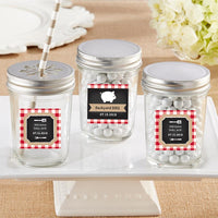 Thumbnail for Personalized 8 oz. Glass Mason Jar - BBQ (Set of 12)