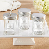 Thumbnail for Personalized 8 oz. Glass Mason Jar - The Hunt Is Over (Set of 12)