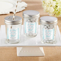 Thumbnail for Personalized 8 oz. Glass Mason Jar - He Asked, She Said Yes (Set of 12)