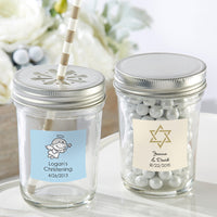 Thumbnail for Personalized 8 oz. Glass Mason Jar - Religious (Set of 12) Main Image, Kate Aspen | Mason Jars