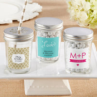 Thumbnail for Personalized 8 oz. Glass Mason Jar - Wedding (Set of 12) Main Image, Kate Aspen | Mason Jars
