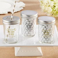 Thumbnail for Personalized Printed 8 oz. Glass Mason Jar - The Hunt Is Over (Set of 12)