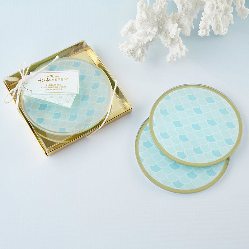 Seaside Escape Glass Coaster (Set of 2)