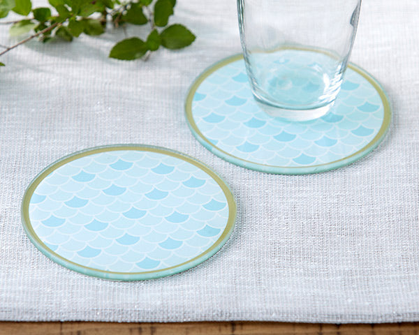 Seaside Escape Glass Coaster (Set of 2)