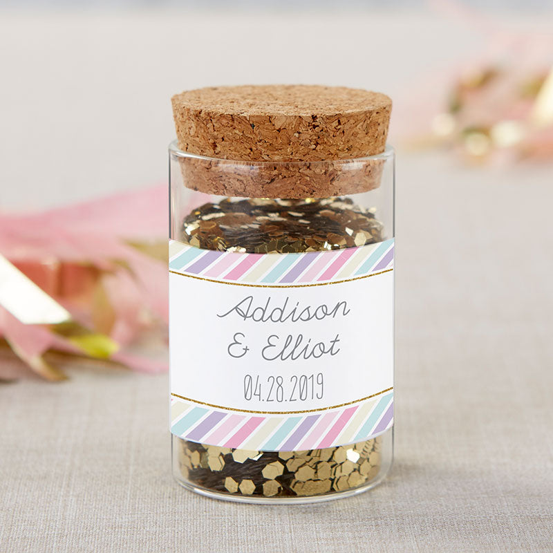 Personalized Glass Tube Jar - So Sweet (Set of 12)
