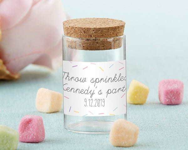 Personalized Glass Tube Jar - So Sweet (Set of 12)