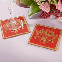 Thumbnail for Indian Jewel Glass Coaster (Set of 2)