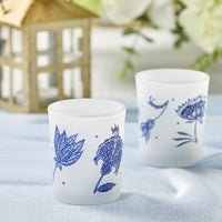 Thumbnail for Blue Willow Frosted Glass Votive (Set of 4)