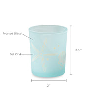 Thumbnail for Beach Party Frosted Glass Votive (Set of 4) Alternate Image 5, Kate Aspen | Votive