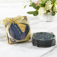 Under the Stars Glass Coaster with Holder (Set of 6) Alternate Image 3, Kate Aspen | Coasters