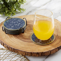 Under the Stars Glass Coaster with Holder (Set of 6) Alternate Image 5, Kate Aspen | Coasters
