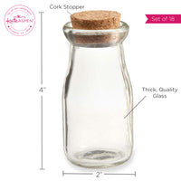 Thumbnail for Personalized 3.8 oz. Vintage Milk Bottle Favor Jar (Set of 18) Alternate Image 5, Kate Aspen | Milk Jars