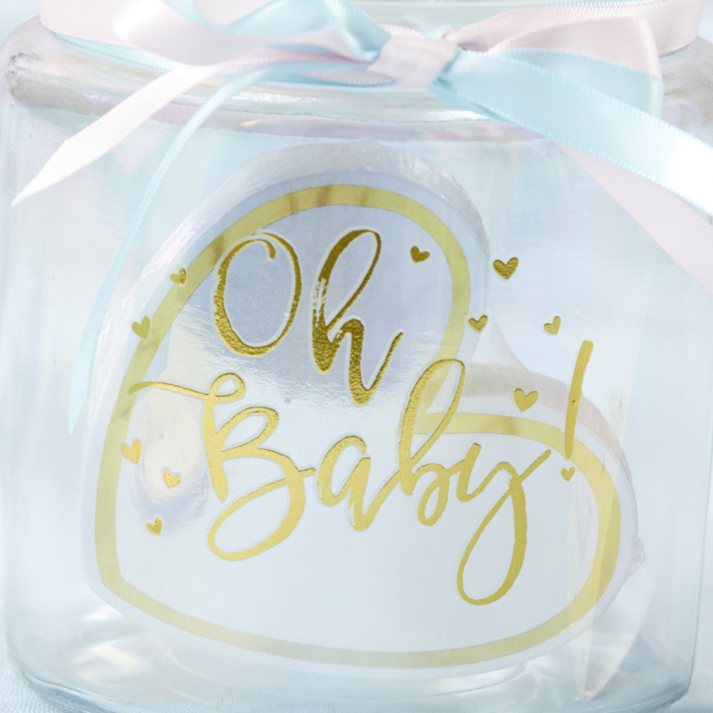 Iridescent Baby Shower Wish Jar with Heart Shaped Cards Alternate Image 3, Kate Aspen | Guest Book
