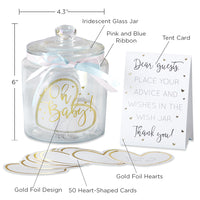 Iridescent Baby Shower Wish Jar with Heart Shaped Cards Alternate Image 6, Kate Aspen | Guest Book