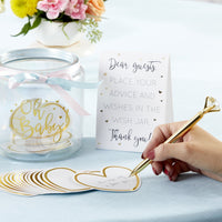Iridescent Baby Shower Wish Jar with Heart Shaped Cards Alternate Image 7, Kate Aspen | Guest Book