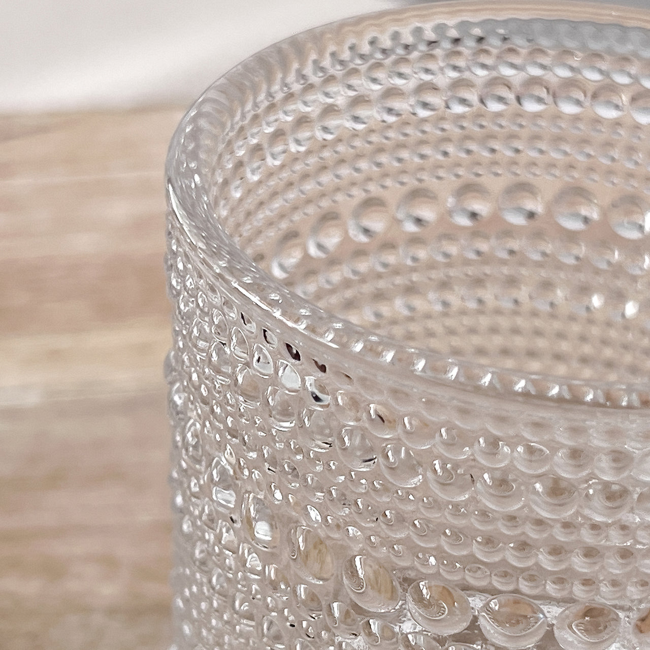 10 oz. Textured Beaded Clear Glass (Set of 6) by Kate Aspen