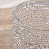 Thumbnail for 10 oz. Textured Beaded Clear Glass (Set of 6) Alternate Image 7, Kate Aspen | Drinking Glasses