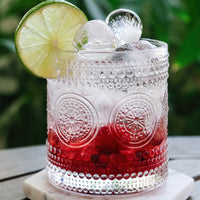 10 oz. Hobnail Beaded Floral Clear Drinking Glasses (Set of 6) Kate Aspen | Drinking Glasses Main Image