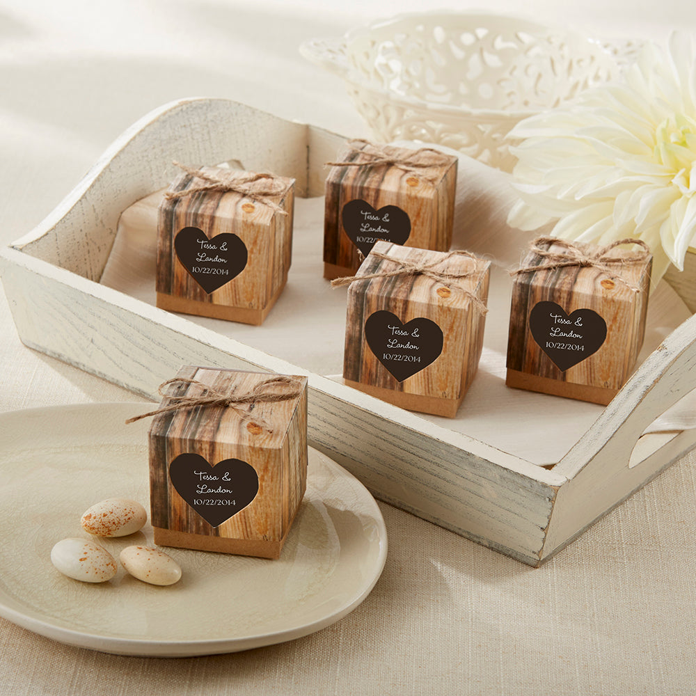 2-pc. Hearts Maple Candy Wedding Favor, Boxed