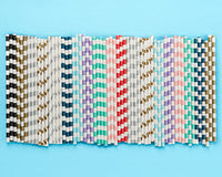 Thumbnail for Personalized Party Straw Flags - Rustic Charm Wedding