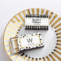 Thumbnail for Personalized Black Matchboxes - Modern Classic (Set of 50)