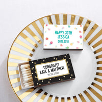 Thumbnail for Personalized Black Matchboxes - Party Time (Set of 50)