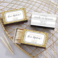 Thumbnail for Personalized Black Matchboxes - Wedding (Set of 50)