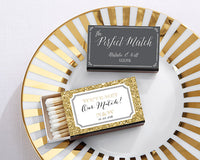 Thumbnail for Personalized Black Matchboxes - Wedding (Set of 50)