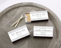Thumbnail for Personalized Black Matchboxes - Wedding (Set of 50)