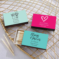 Thumbnail for Personalized Black Matchboxes - Wedding (Set of 50)