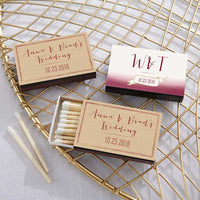 Thumbnail for Personalized Black Matchboxes - Vineyard (Set of 50)