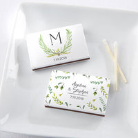 Thumbnail for Personalized White Matchboxes - Botanical Garden (Set of 50)