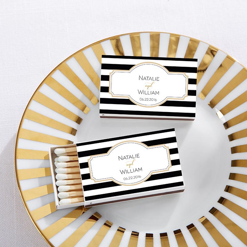 Personalized White Matchboxes - Classic (Set of 50)