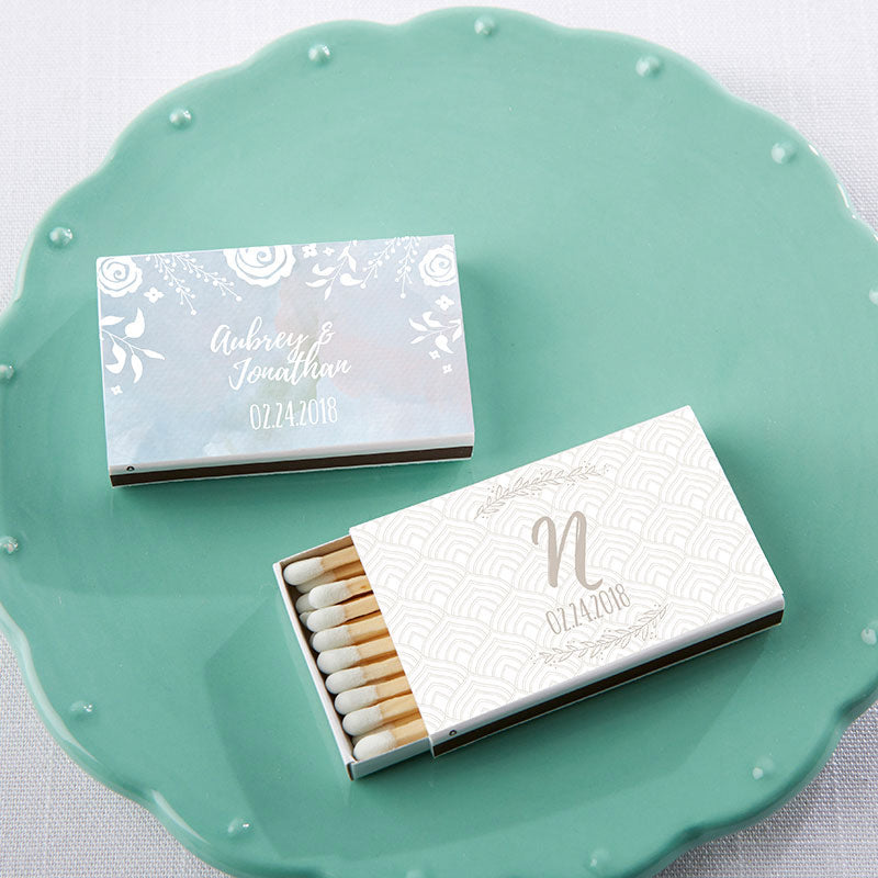 Personalized White Matchboxes - Ethereal (Set of 50)