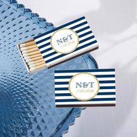 Thumbnail for Personalized White Matchboxes - Nautical (Set of 50)