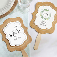 Kraft Hand Fan (Set of 20) (Personalization Available) Alternate Image 2, Kate Aspen | Fans