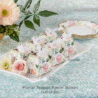 Thumbnail for Floral Teapot Favor Box (Set of 24) Main Image0, Kate Aspen | Favor Boxes