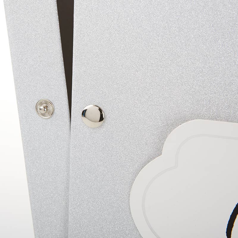 Silver Glitter Collapsible Card Box
