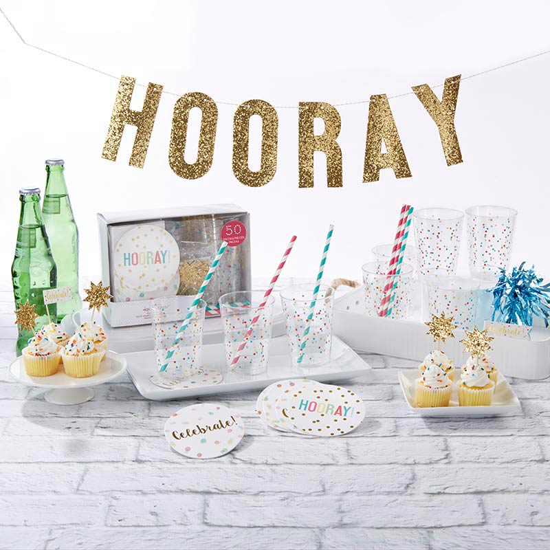 Hooray 50 Piece Party in a Box Main Image, Kate Aspen | Party Kit