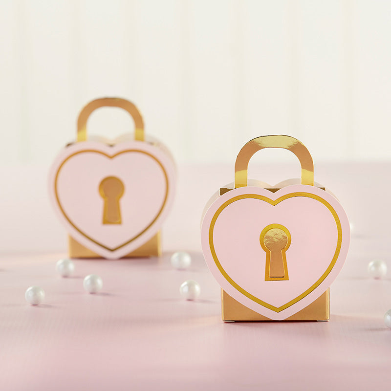 Love Lock Favor Box (Set of 12) Main Image, Kate Aspen | Favor Box