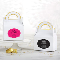 Thumbnail for Personalized Gable Favor Box - Bachelor & Bachelorette (Set of 12)