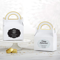 Thumbnail for Personalized Gable Favor Box - Celebration (Set of 12)