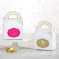Thumbnail for Personalized Gable Favor Box - Monogram (Set of 12)