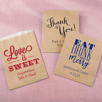 Thumbnail for Personalized Kraft Goodie Bag - Wedding (Set of 12)