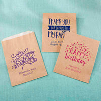 Thumbnail for Personalized Kraft Goodie Bag - Adult Birthday (Set of 12)