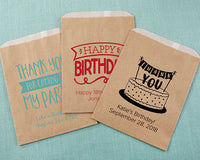 Thumbnail for Personalized Kraft Goodie Bag - Adult Birthday (Set of 12)
