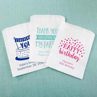 Thumbnail for Personalized White Goodie Bag - Adult Birthday (Set of 12)